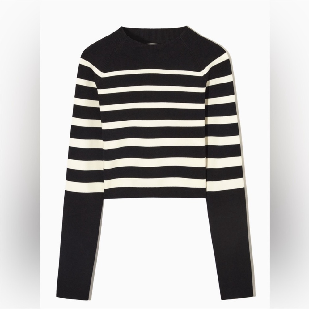 COS Ribbed crop Knit Top